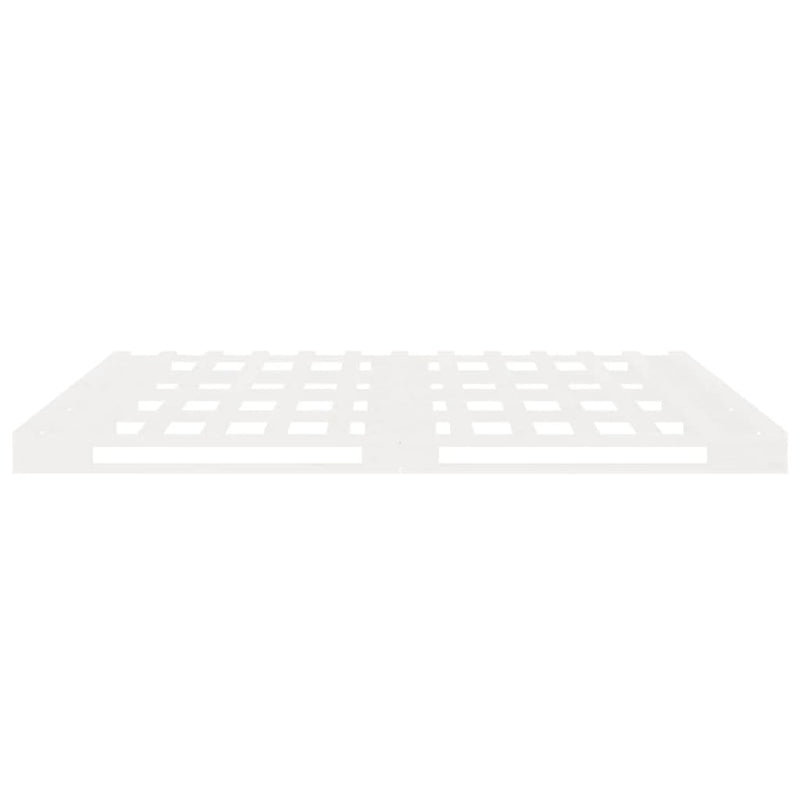 vidaXL fehér tömör fenyőfa ágy matrac nélkül 200 x 200 cm
