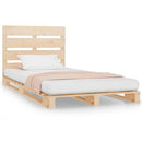 vidaXL tömör fenyőfa ágy matrac nélkül 75 x 190 cm
