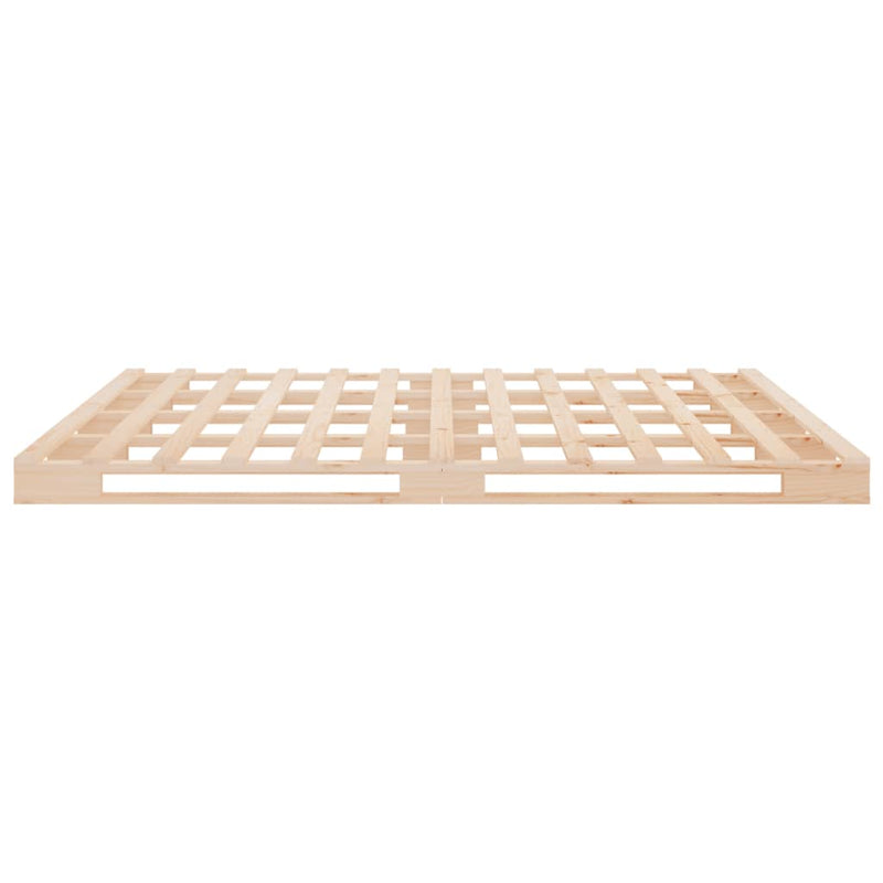 vidaXL tömör fenyőfa ágy matrac nélkül 135 x 190 cm