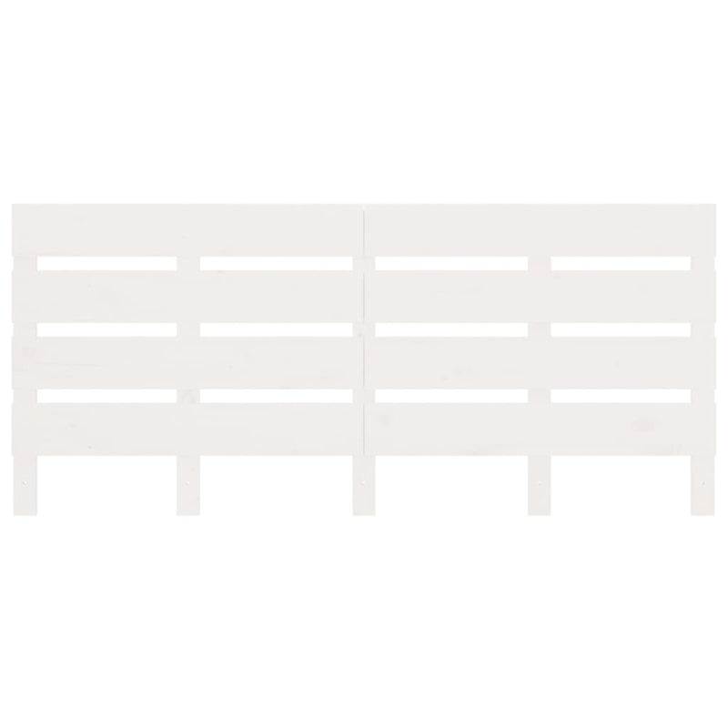 vidaXL fehér tömör fenyőfa ágy matrac nélkül 135 x 190 cm