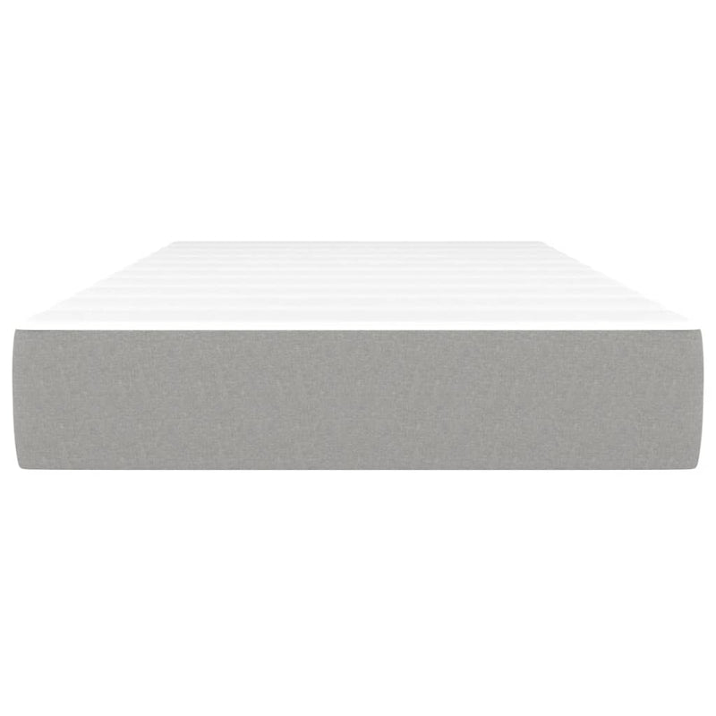 vidaXL világosszürke szövet zsebrugós ágymatrac 80 x 200 x 20 cm