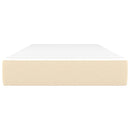 vidaXL krémszínű szövet zsebrugós ágymatrac 80 x 200 x 20 cm
