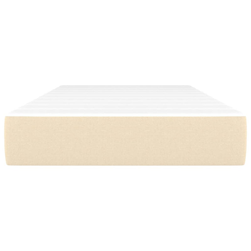 vidaXL krémszínű szövet zsebrugós ágymatrac 80 x 200 x 20 cm