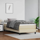 vidaXL krémszínű műbőr zsebrugós ágymatrac közepes keménységű 80 x 200 x 20 cm