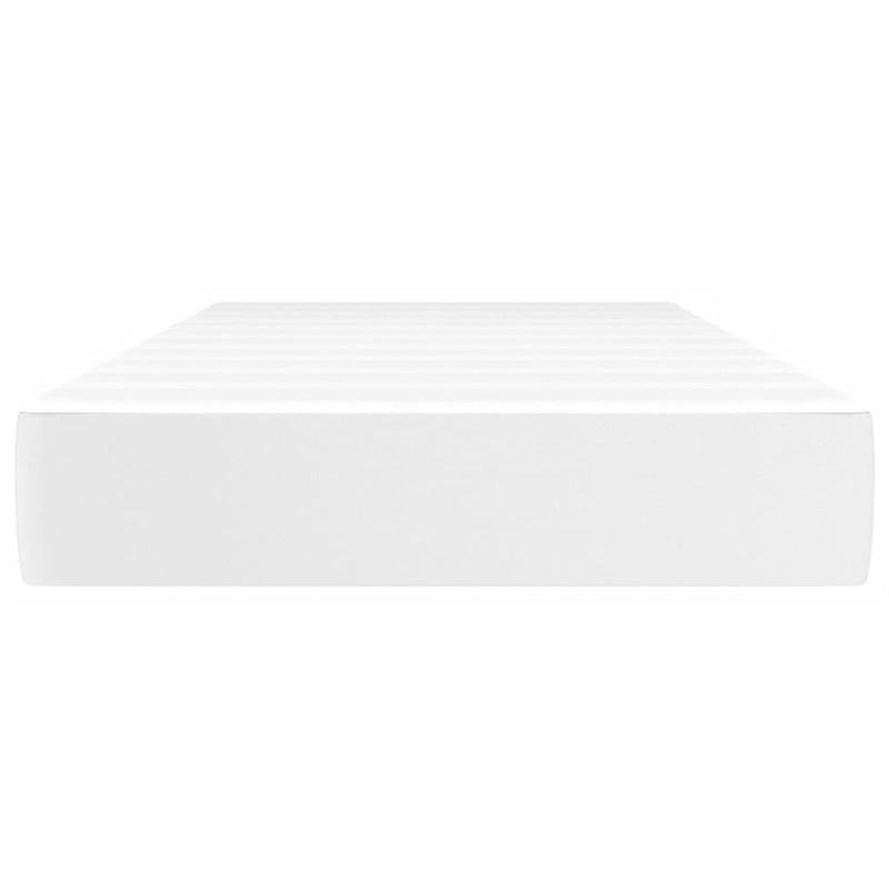 vidaXL fehér műbőr zsebrugós ágymatrac 90x190x20  cm