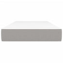 vidaXL világosszürke szövet zsebrugós ágymatrac 90x200x20 cm