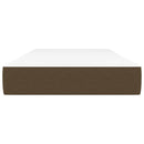 vidaXL sötétbarna szövet zsebrugós ágymatrac 90 x 200 x 20 cm