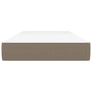 vidaXL tópszínű szövet zsebrugós ágymatrac 100x200x20 cm