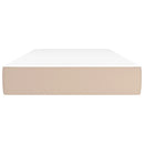 vidaXL cappuccino színű műbőr zsebrugós ágymatrac 100x200x20 cm