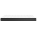 vidaXL fekete műbőr zsebrugós ágymatrac 140x190x20 cm