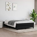 vidaXL fekete szövet zsebrugós ágymatrac közepes keménységű 140x200x20 cm