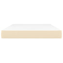 vidaXL krémszínű szövet zsebrugós ágymatrac 140x200x20 cm