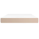 vidaXL cappuccino színű műbőr zsebrugós ágymatrac 140x200x20 cm