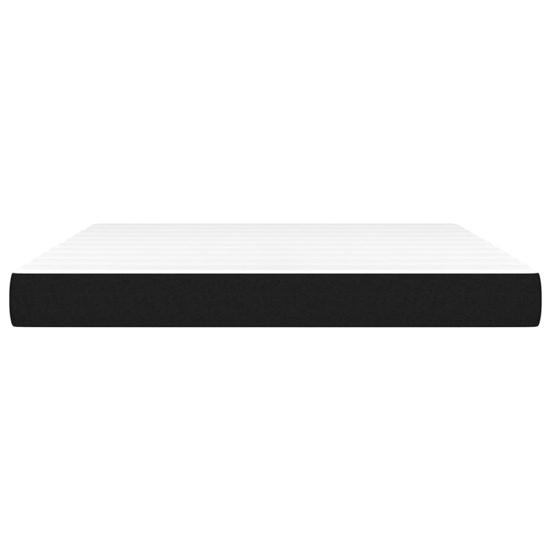 vidaXL fekete szövet zsebrugós ágymatrac 160x200x20 cm