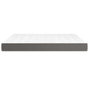 vidaXL szürke műbőr zsebrugós ágymatrac 160x200x20 cm