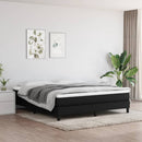 vidaXL fekete szövet zsebrugós ágymatrac közepes keménységű 180x200x20 cm