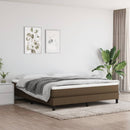 vidaXL sötétbarna szövet zsebrugós ágymatrac közepes keménységű 180x200x20 cm