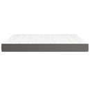 vidaXL szürke műbőr zsebrugós ágymatrac 180x200x20 cm