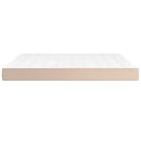 vidaXL cappuccino színű műbőr zsebrugós ágymatrac 180 x 200 x 20 cm