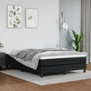 vidaXL fekete műbőr zsebrugós ágymatrac közepes keménységű 137 x 190 x 20 cm