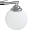 vidaXL mennyezeti lámpa kerek üvegburákkal 4 db G9 LED-lámpához