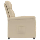 vidaXL Krém Színű Fotel Krém 70.5 x 96.5 x 95 cm Szövet és fém