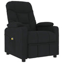 vidaXL fekete szövet dönthető fotel