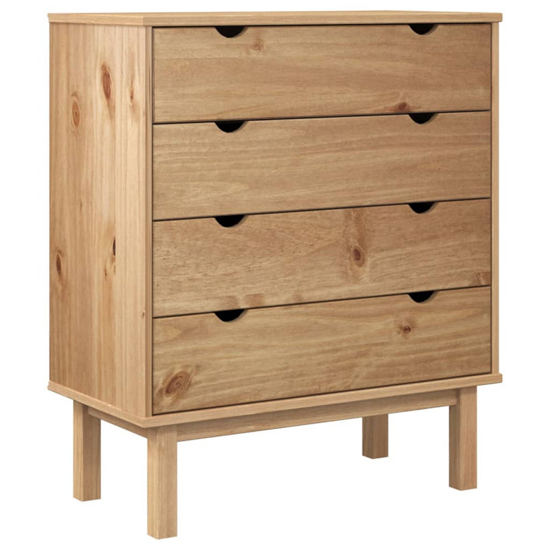 vidaXL OTTA tömör fenyőfa fiókos szekrény 76,5 x 39,5 x 90 cm
