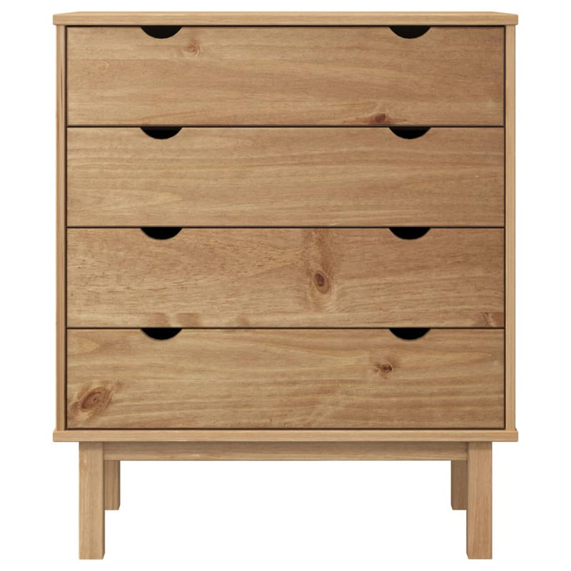 vidaXL OTTA tömör fenyőfa fiókos szekrény 76,5 x 39,5 x 90 cm