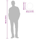 vidaXL ezüstszínű falitükör Ø 30 cm Kerek