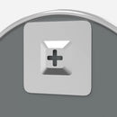 vidaXL ezüstszínű falitükör Ø 40 cm Kerek