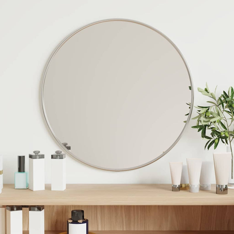 vidaXL ezüstszínű falitükör Ø 40 cm Kerek