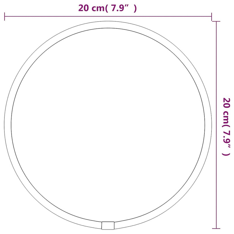 vidaXL arany falitükör Ø 20 cm Kerek