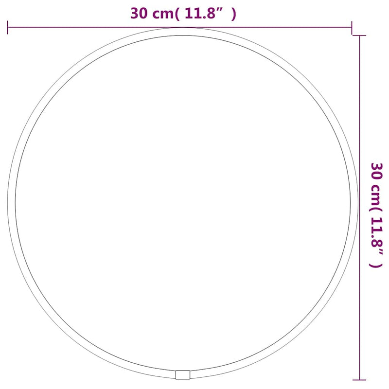 vidaXL arany falitükör Ø 30 cm Kerek