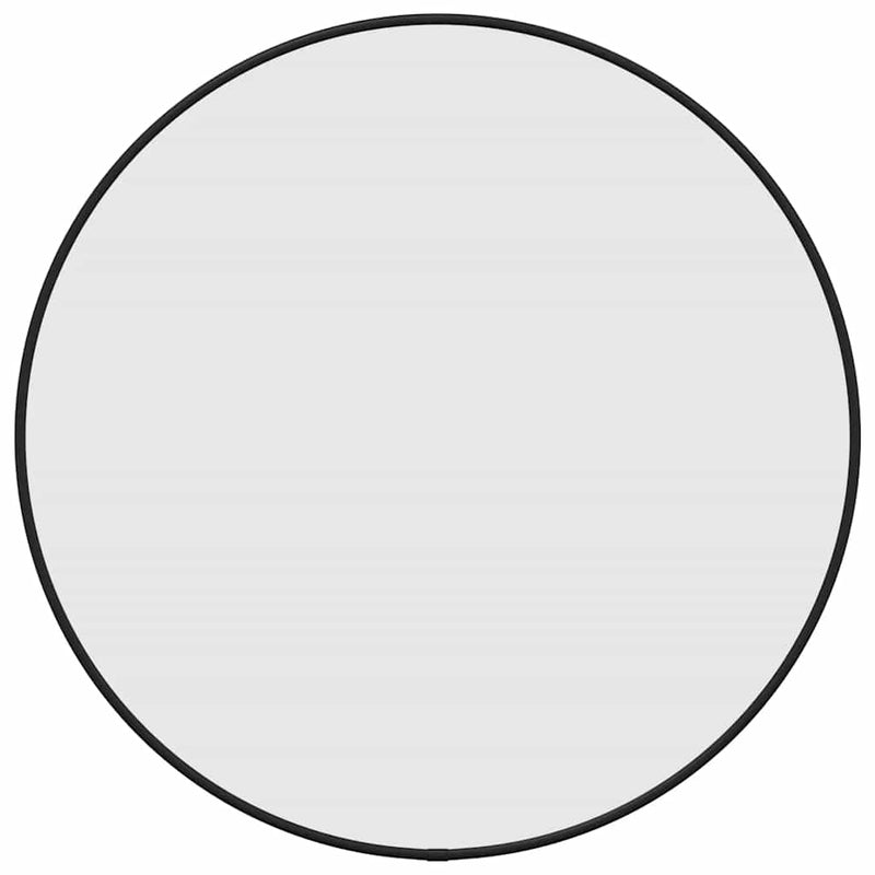 vidaXL fekete falitükör Ø 50 cm Kerek