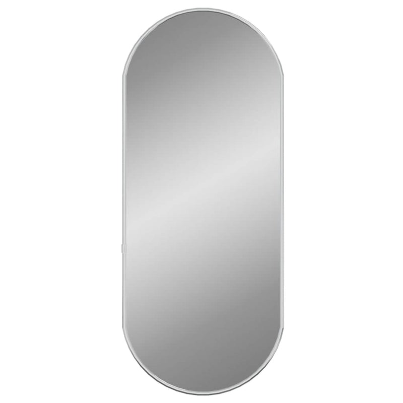 vidaXL ezüstszínű ovális falitükör 60x25 cm
