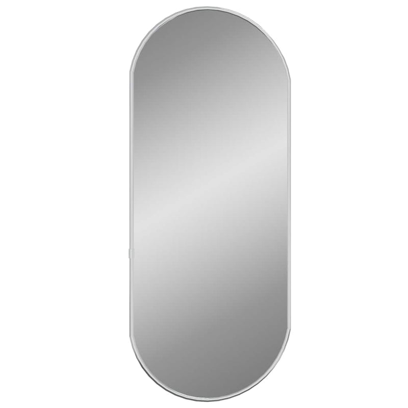 vidaXL ezüstszínű ovális falitükör 60x25 cm