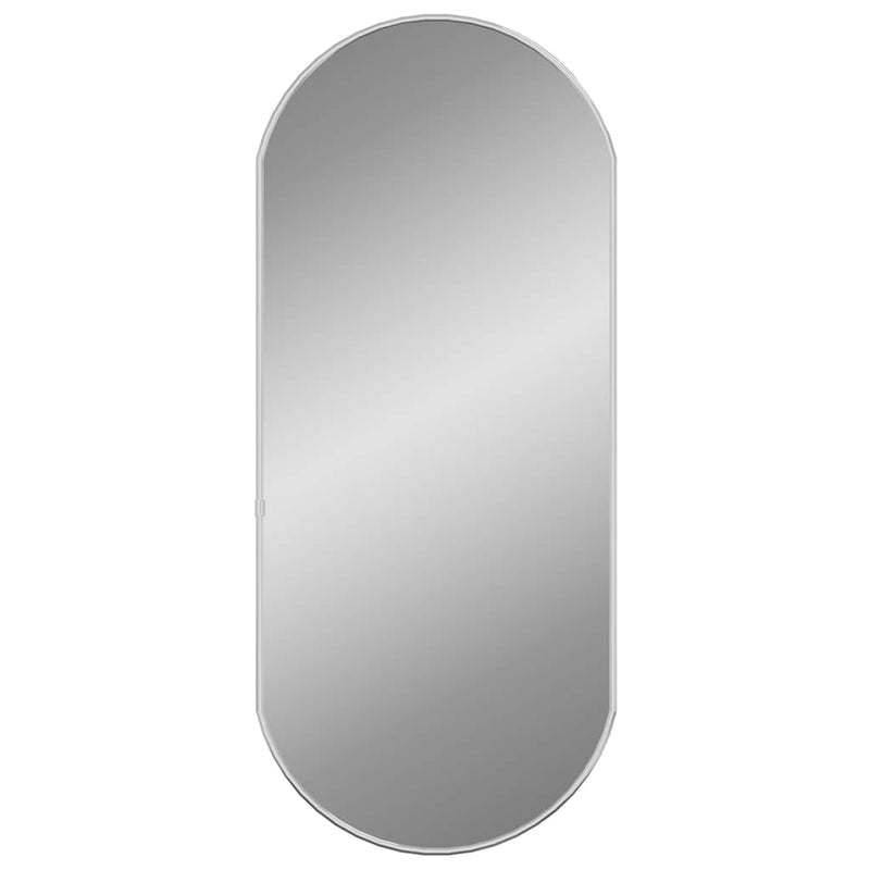 vidaXL ezüstszínű ovális falitükör 70 x 30 cm