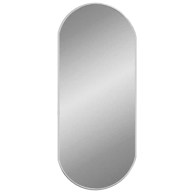 vidaXL ezüstszínű ovális falitükör 70 x 30 cm