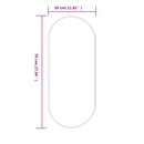 vidaXL ezüstszínű ovális falitükör 70 x 30 cm