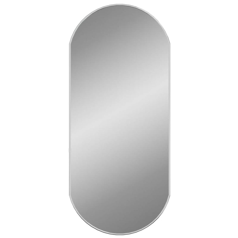 vidaXL ezüstszínű ovális falitükör 80x35 cm