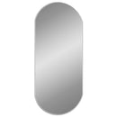 vidaXL ezüstszínű ovális falitükör 80x35 cm