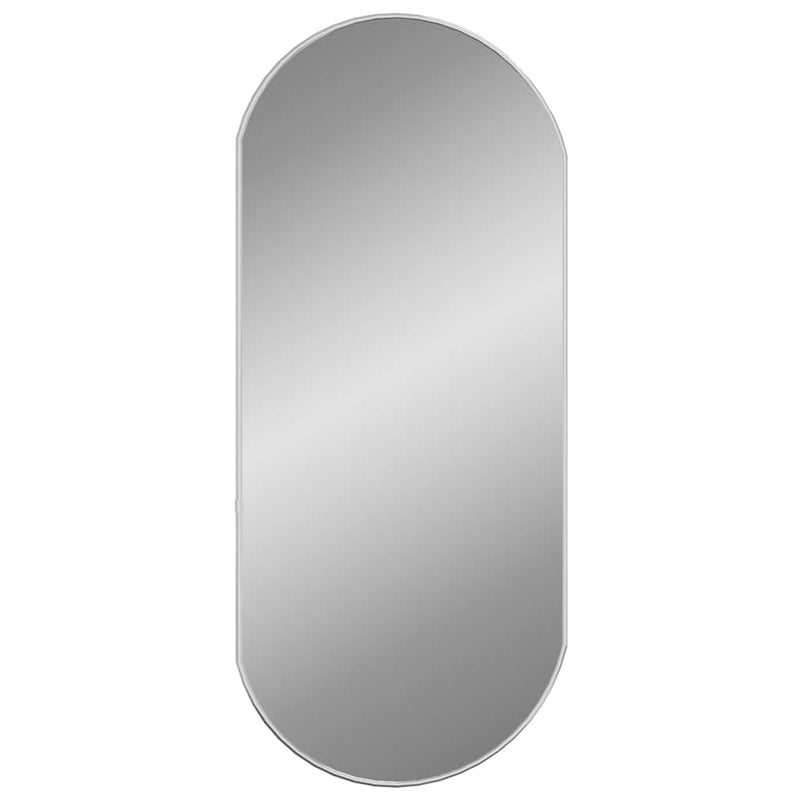 vidaXL ezüstszínű ovális falitükör 80x35 cm