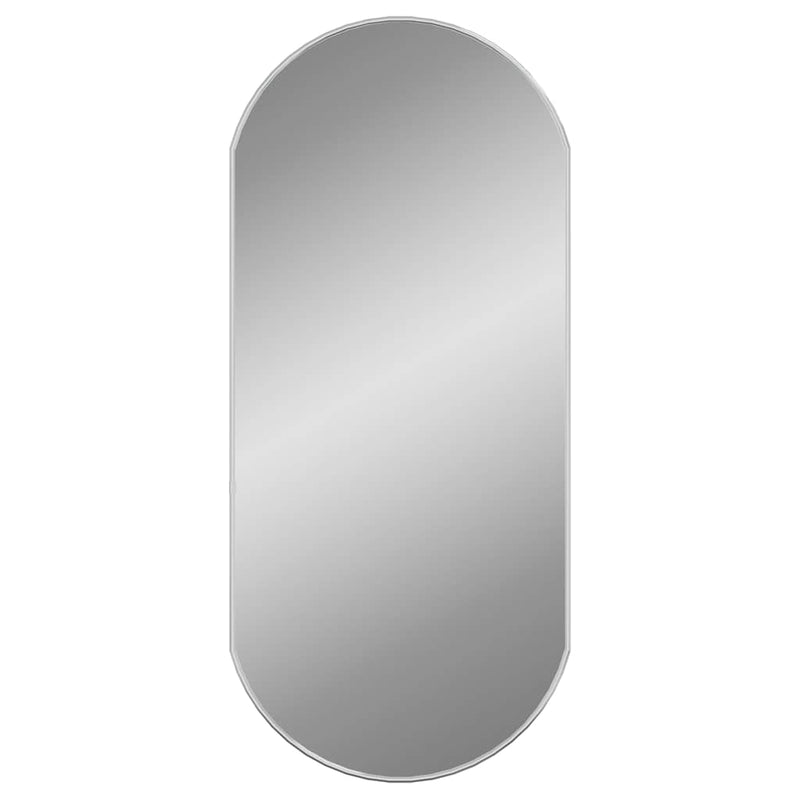 vidaXL ezüstszínű ovális falitükör 90x40 cm