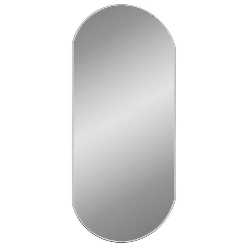 vidaXL ezüstszínű ovális falitükör 90x40 cm