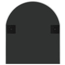 vidaXL ezüstszínű ovális falitükör 100x45 cm