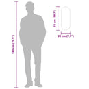 vidaXL aranyszínű ovális falitükör 50x20 cm