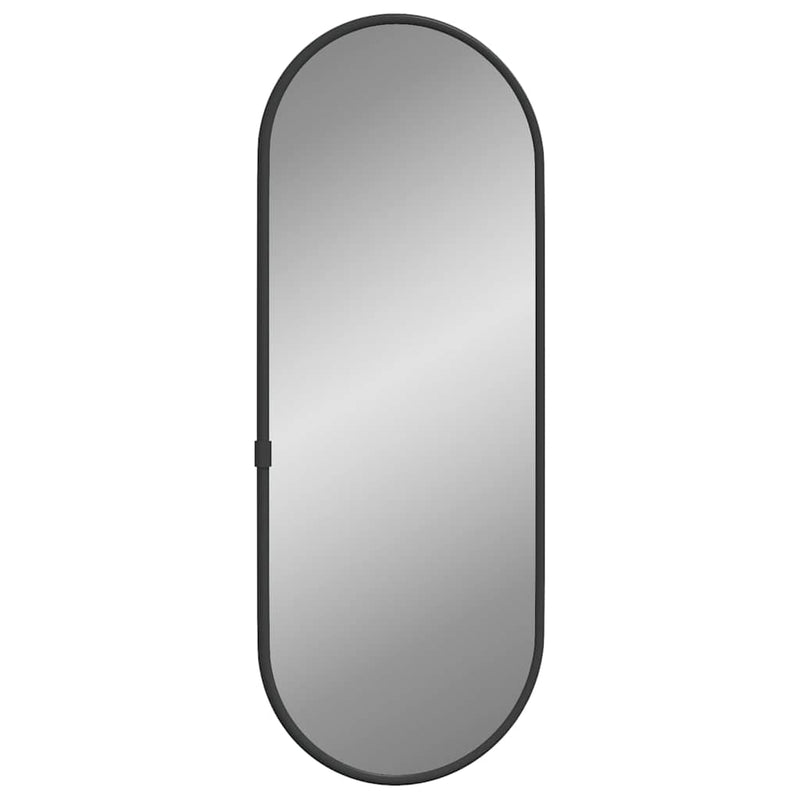 vidaXL fekete ovális falitükör 40x15 cm