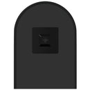 vidaXL fekete ovális falitükör 40x15 cm