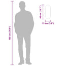 vidaXL fekete ovális falitükör 40x15 cm